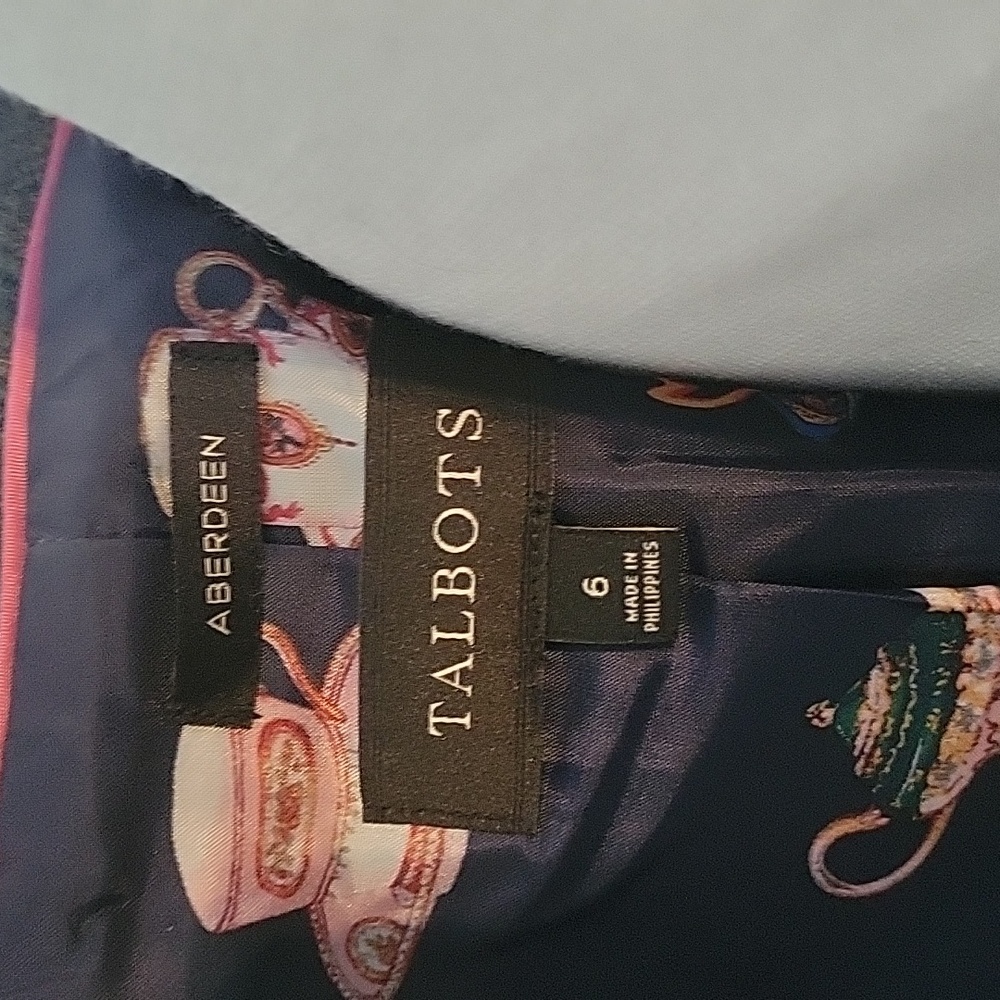 Talbots ABERDEEN classic blazer Sz 6 - Picture 11 of 11